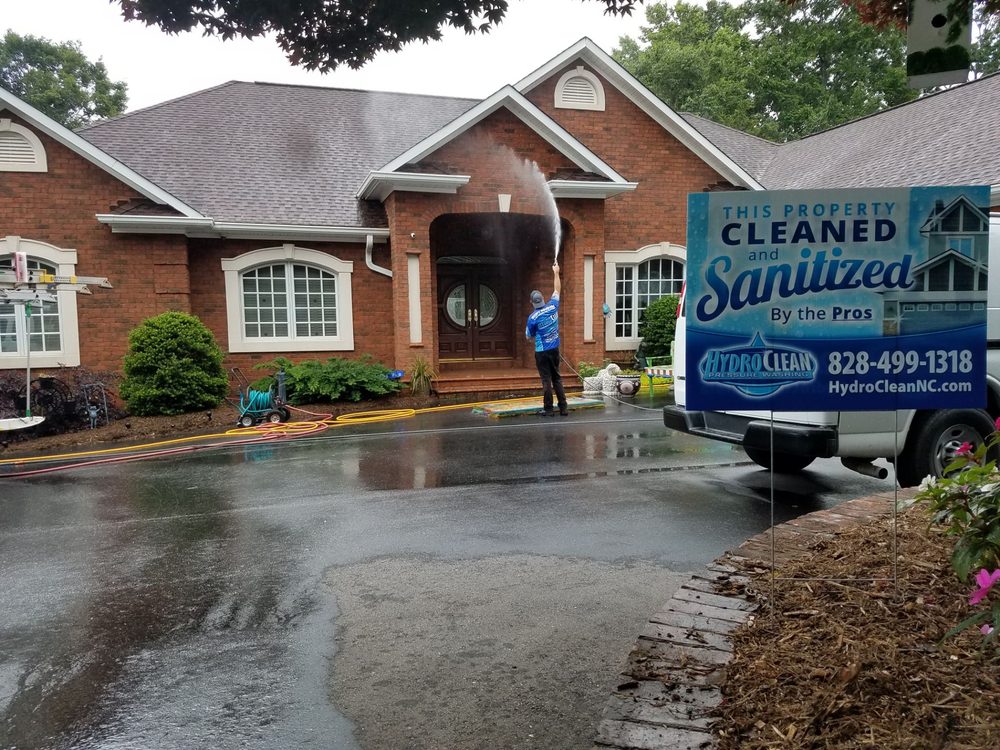 The HydroClean crew at work in Hickory NC