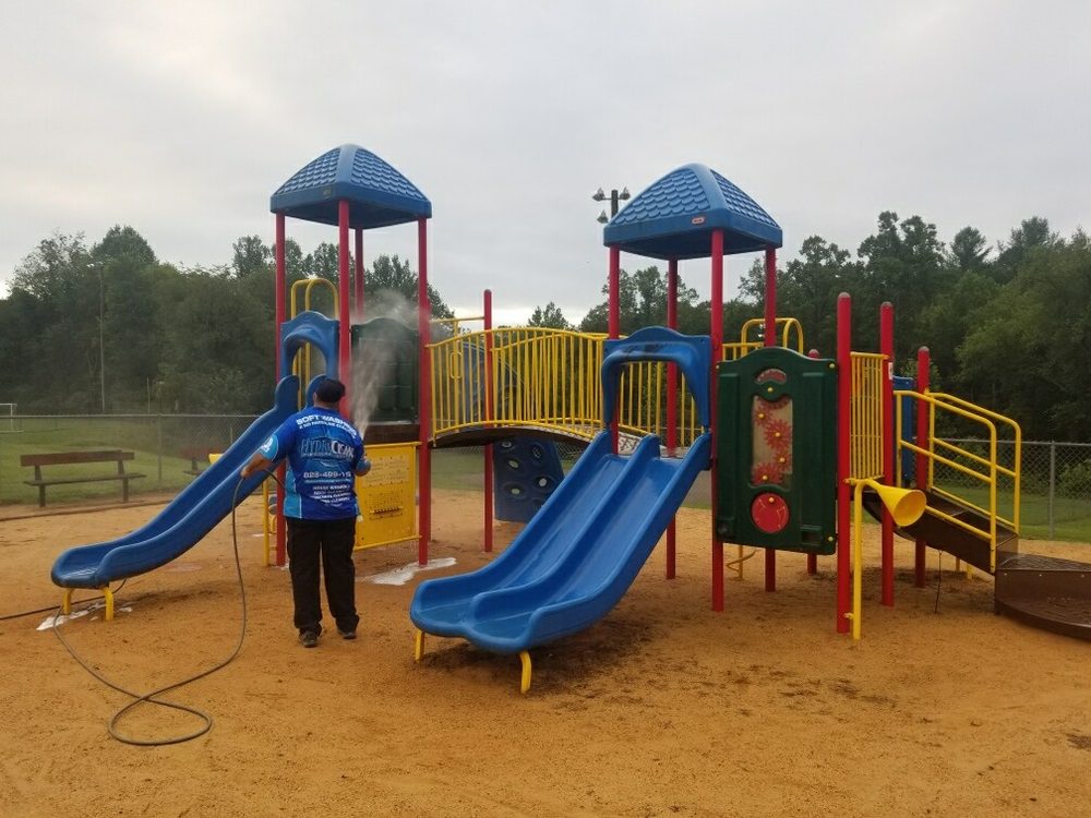 The HydroClean crew at work in Hickory NC