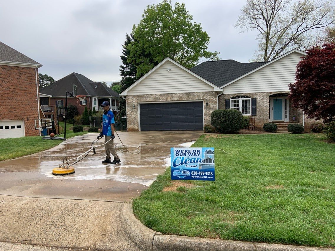 Driveway & Concrete Cleaning by HydroClean, Hickory NC