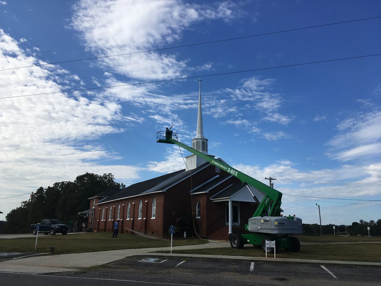Steeple & Church Cleaning by HydroClean, Hickory NC