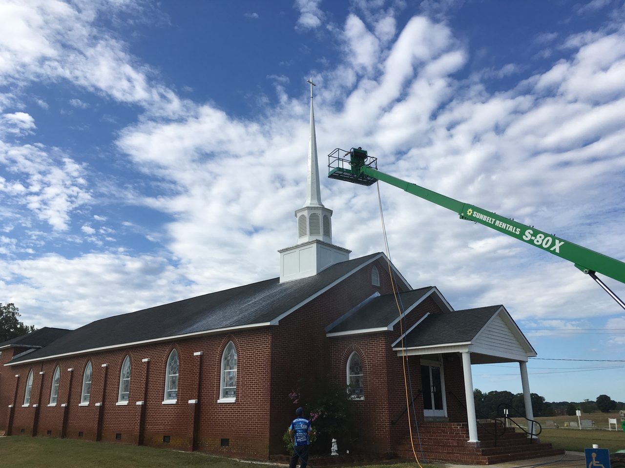 Steeple & Church Cleaning by HydroClean, Hickory NC