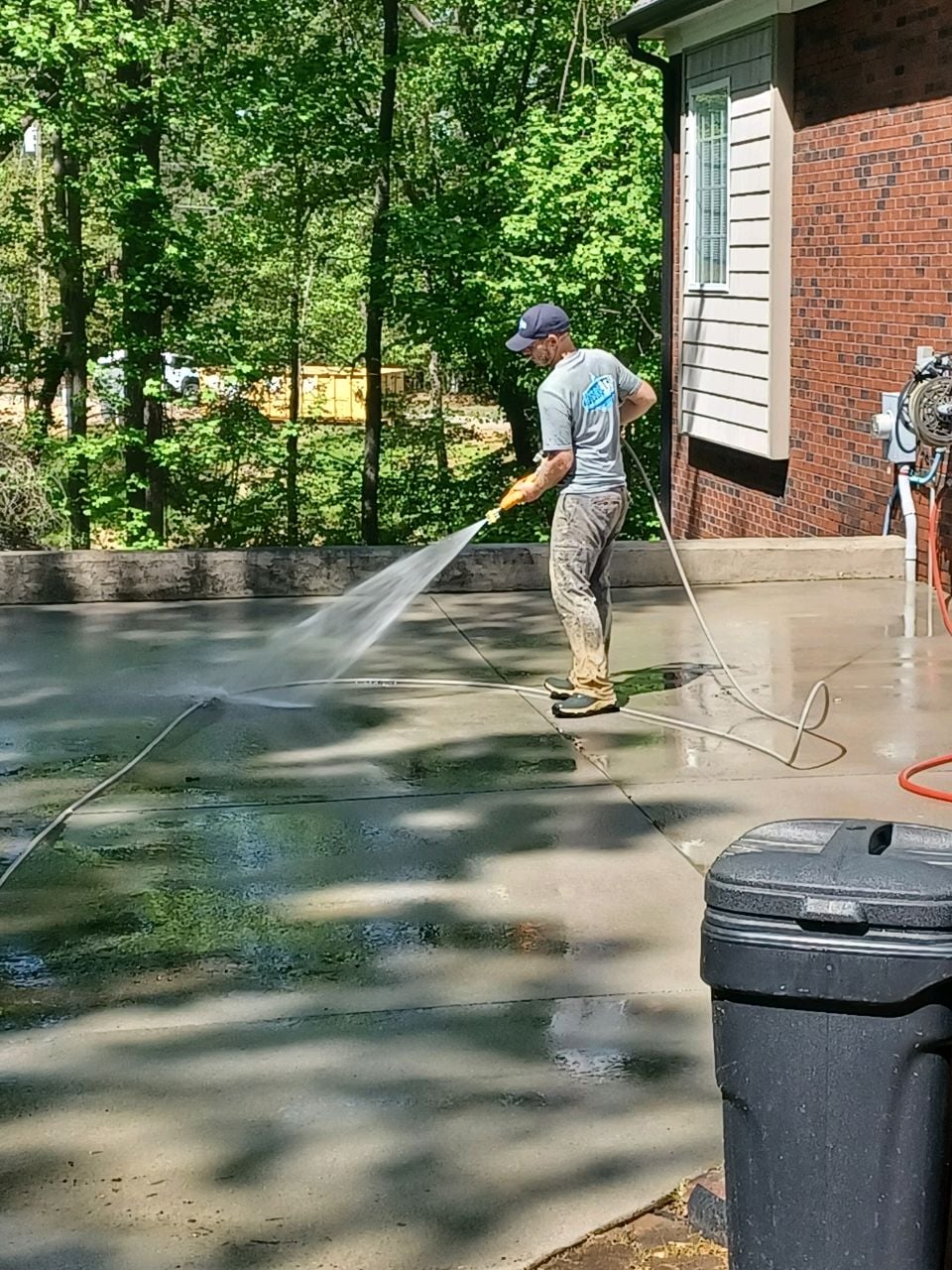 Fence cleaning Hickory NC — vinyl and wood fence pressure washing by HydroClean